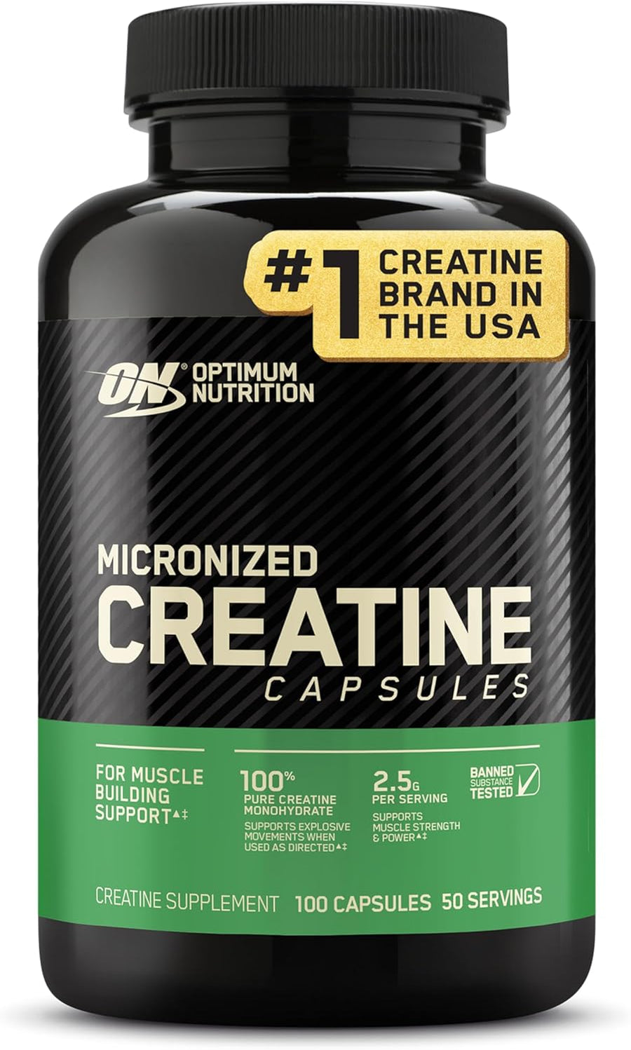 Optimum Nutrition Creatine, Micronized Creatine Monohydrate Capsules