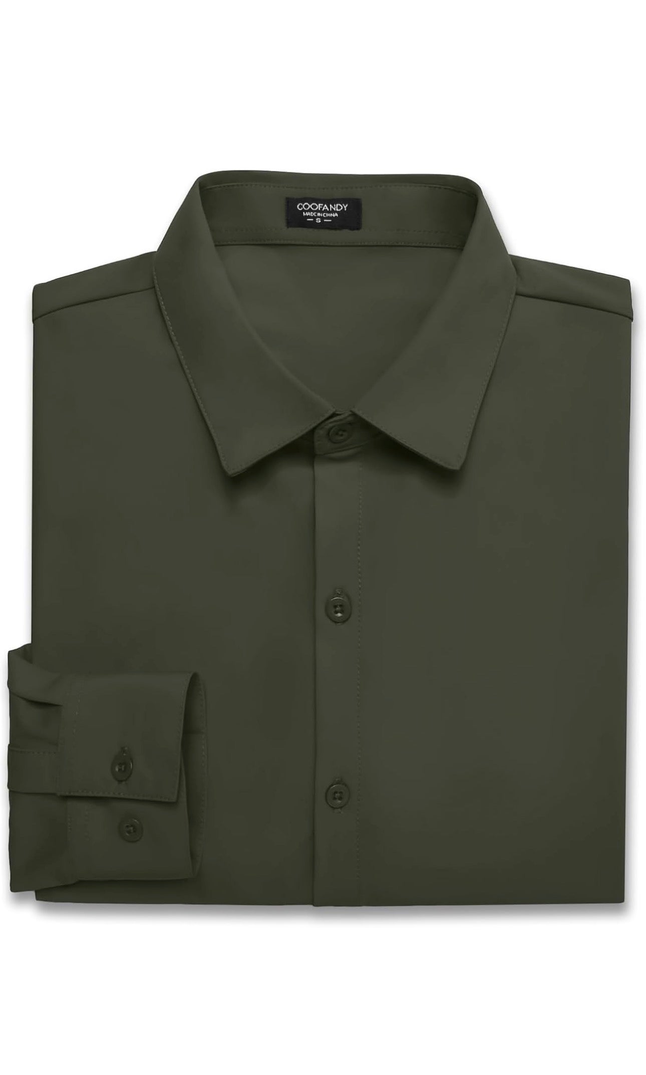 COOFANDY Men's Muscle Fit Dress Shirts Wrinkle-Free Long Sleeve Casual Button Down Shirts - image 6