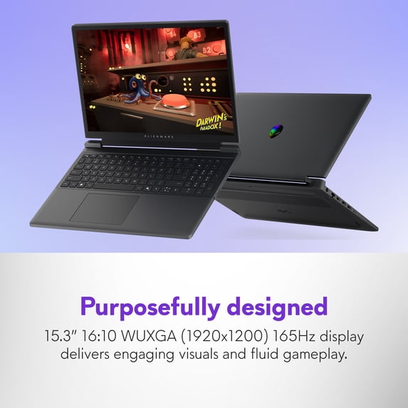 Alienware 15.3" WUXGA 165Hz Gaming Laptop, AMD Ryzen 5 220, NVIDIA GeForce RTX 4050 GDDR6, 16GB DDR5, 512GB SSD, Black, DA15265 - image 3